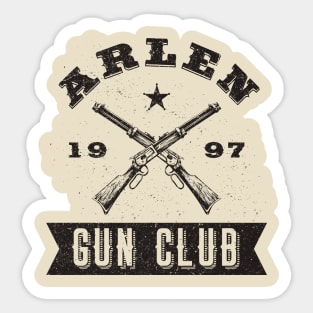 Arlen Gun Club (Black) Sticker